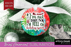 Sarcastic Christmas Quote Ornament PNG - Tie Dye PNG Product Image 1