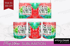 Sarcastic Christmas Quote Mug Wrap - Tie Dye Mug PNG Product Image 1