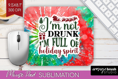 Sarcastic Christmas Quote Mouse Pad Sublimation - Tie Dye Product Image 1