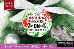 Sarcastic Christmas Quote Ornament PNG - Tie Dye PNG Product Image 1
