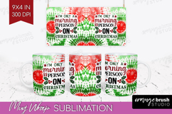 Sarcastic Christmas Quote Mug Wrap - Tie Dye Mug PNG Product Image 1