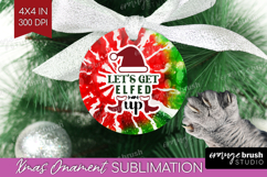 Sarcastic Christmas Quote Ornament PNG - Tie Dye PNG Product Image 1