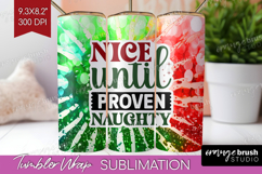 Sarcastic Christmas Quote Tumbler Wrap - Tie Dye Tumbler PNG Product Image 1