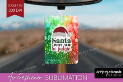 Sarcastic Christmas Quote Air Freshener PNG - Tie Dye PNG Product Image 1