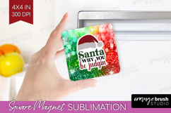 Sarcastic Christmas Quote Magnet Sublimation - Tie Dye PNG Product Image 1