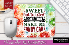 Sarcastic Christmas Quote Mouse Pad Sublimation - Tie Dye Product Image 1