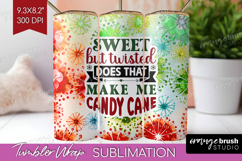 Sarcastic Christmas Quote Tumbler Wrap - Tie Dye Tumbler PNG Product Image 1
