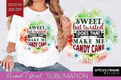 Sarcastic Christmas Quote Round Tshirt Background - Tie Dye Product Image 1