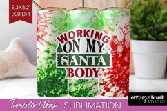 Sarcastic Christmas Quote Tumbler Wrap - Tie Dye Tumbler PNG Product Image 1