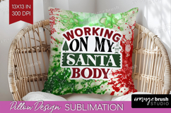 Sarcastic Christmas Quote Pillow Sublimation - Tie Dye Cover Product Image 1