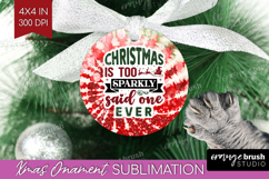 Sarcastic Christmas Quote Ornament PNG - Tie Dye PNG Product Image 1