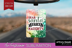 Sarcastic Christmas Quote Air Freshener PNG - Tie Dye PNG Product Image 1