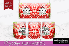 Sarcastic Christmas Quote Mug Wrap - Tie Dye Mug PNG Product Image 1