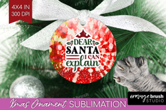 Sarcastic Christmas Quote Ornament PNG - Tie Dye PNG Product Image 1