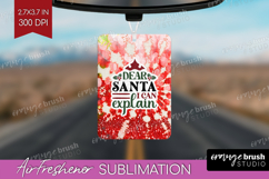 Sarcastic Christmas Quote Air Freshener PNG - Tie Dye PNG Product Image 1