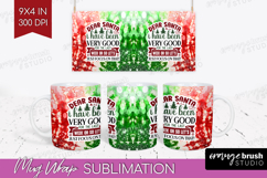 Sarcastic Christmas Quote Mug Wrap - Tie Dye Mug PNG Product Image 1