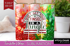 Sarcastic Christmas Quote Tumbler Wrap - Tie Dye Tumbler PNG Product Image 1