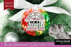 Sarcastic Christmas Quote Ornament PNG - Tie Dye PNG Product Image 1