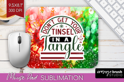 Sarcastic Christmas Quote Mouse Pad Sublimation - Tie Dye Product Image 1