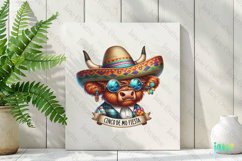Cinco De Mayo Highland Cow Sublimation Product Image 3