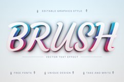 Color Brush - Editable Text Effect, Font Style Product Image 1