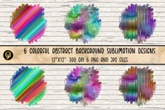 Colorful abstract background sublimation designs. Product Image 1