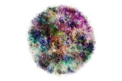 Colorful Space Illustration Sublimation Designs. Product Image 3