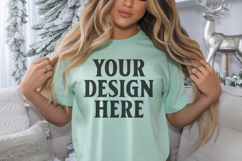 Bay Christmas Comfort Colors 1717 Mockups, CC 1717 mockups Product Image 1
