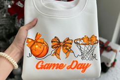 Basketball Png, Basketball Game Day Png, Coquette Basketball Product Image 3
