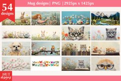 Felted 3d mug wrap, Spring mug sublimation, Mug bundle Product Image 2