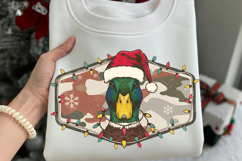 Camo Duck Christmas PNG, Merry and Bright Christmas Png Product Image 2