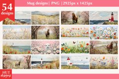 Felted 3d mug wrap, Spring mug sublimation, Mug bundle Product Image 4