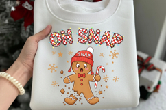 Oh Snap Png, Christmas Gingerbread png, Merry Christmas Png Product Image 3
