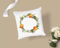 Mandarin wreath clipart. Sublimation PNG Product Image 5