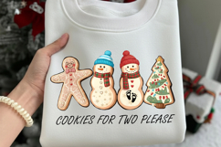 Christmas Cookies For Two Please Pregnancy Announcement Png Product Image 1
