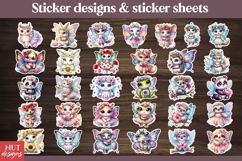 Summer Baby Animals Sticker Bundle Floral baby animals Product Image 2