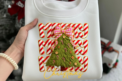 Latch Hook Yarn Crochet Coquette Floral Merry Christmas Png Product Image 3