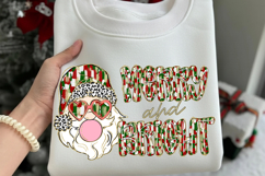Brushtroke Merry And Bright Png, Coquette Christmas Girly Pn Product Image 3