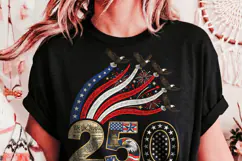 America 250 PNG Design, 1776 2026 Patriotic Fireworks Eagle Product Image 5