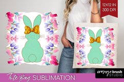Coquette Easter Tote Bag - Easter Tote Bag PNG Sublimation Product Image 1