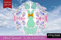 Coquette Easter Wind Spinner Sublimation PNG - Easter Round Product Image 1