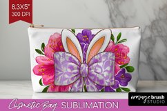 Coquette Easter Cosmetic Bag - Easter Makeup Bag PNG Product Image 1