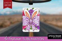 Coquette Easter Air Freshener PNG - Easter PNG Sublimation Product Image 1