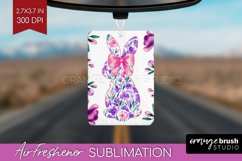 Coquette Easter Air Freshener PNG - Easter PNG Sublimation Product Image 1