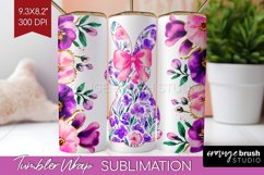 Coquette Easter Tumbler Wrap - Easter Tumbler PNG Product Image 1