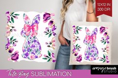 Coquette Easter Tote Bag - Easter Tote Bag PNG Sublimation Product Image 1