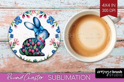 Coquette Easter Round Coaster - Easter Coaster PNG Product Image 1