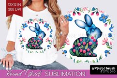 Coquette Easter Round Tshirt Background - Easter PNG Product Image 1