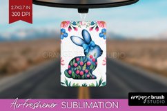 Coquette Easter Air Freshener PNG - Easter PNG Sublimation Product Image 1