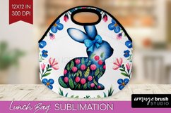 Coquette Easter Lunch Bag - Easter Lunch Bug PNG Sublimation Product Image 1